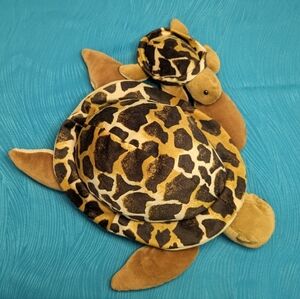 Aurora Sea Turtle Mother and Baby Plush Stuffed Animal Soft Toy Brown Tan Shell
